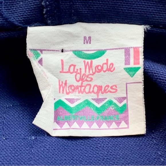 Vtg La Mode Des Montagnes Womens Sz M 80s 90s Oversized Zip-Up Ski Jacket Retro - Picture 8 of 8